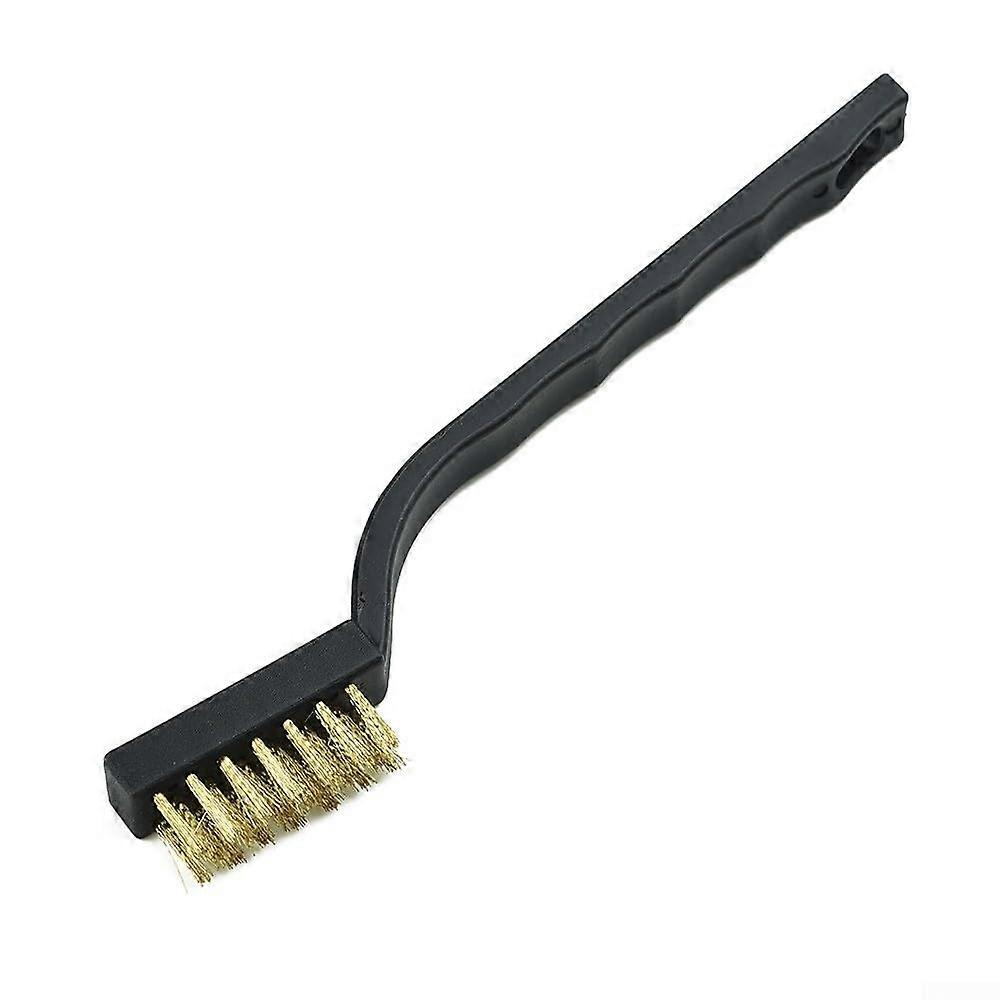 Multipurpose brass wire brush for cleaning wings, doors, floors, and rust removal