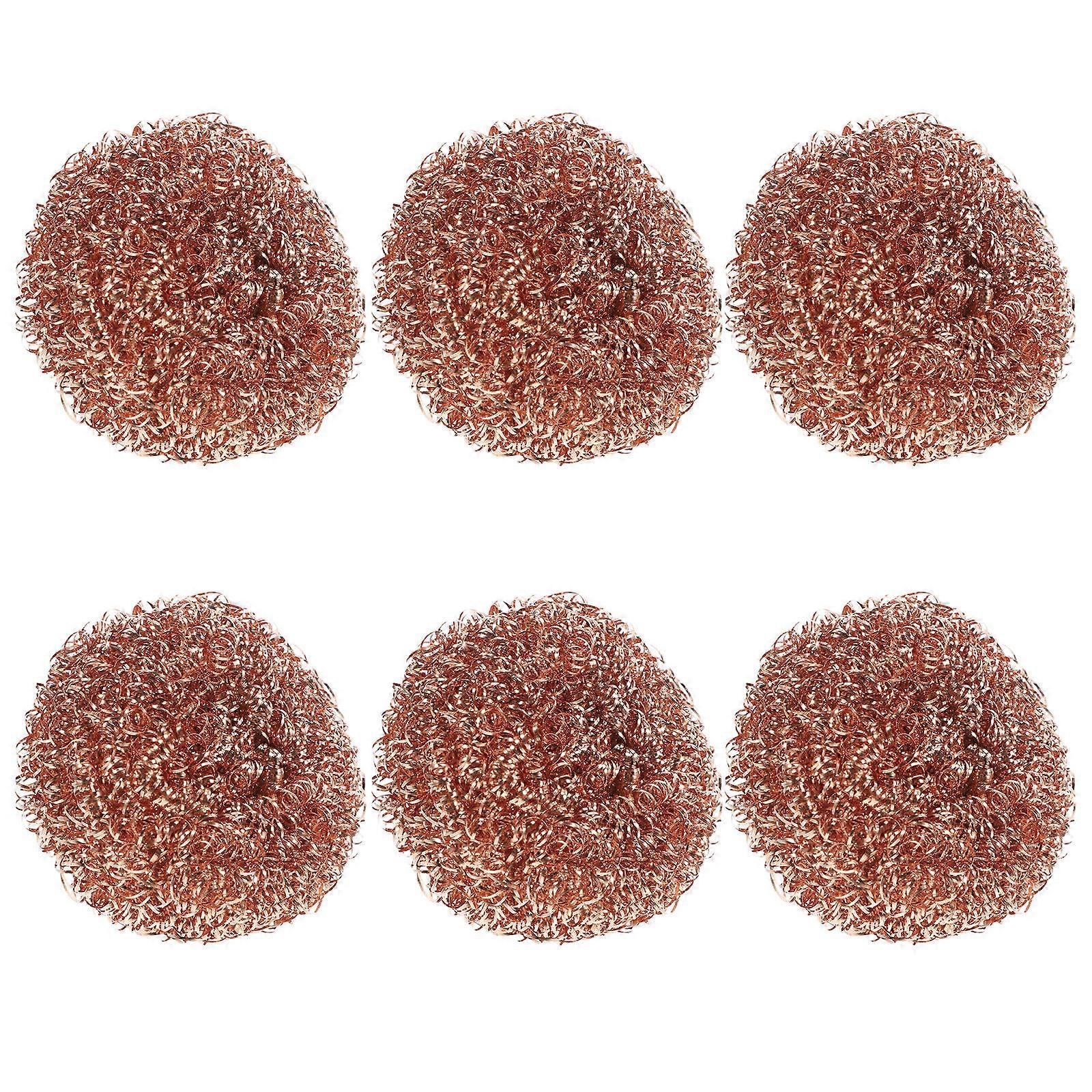 ローズゴールドの豪華な 6 個はんだクリーニングボール 7.00X7.00X3.50CM