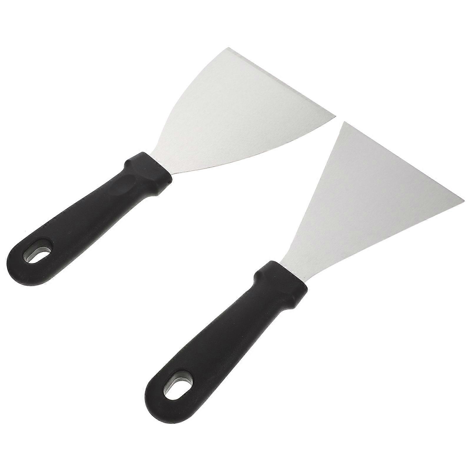 Ergonomic Handle Teppanyaki Tools Multifunctional For Baking And BBQ 2Pcs