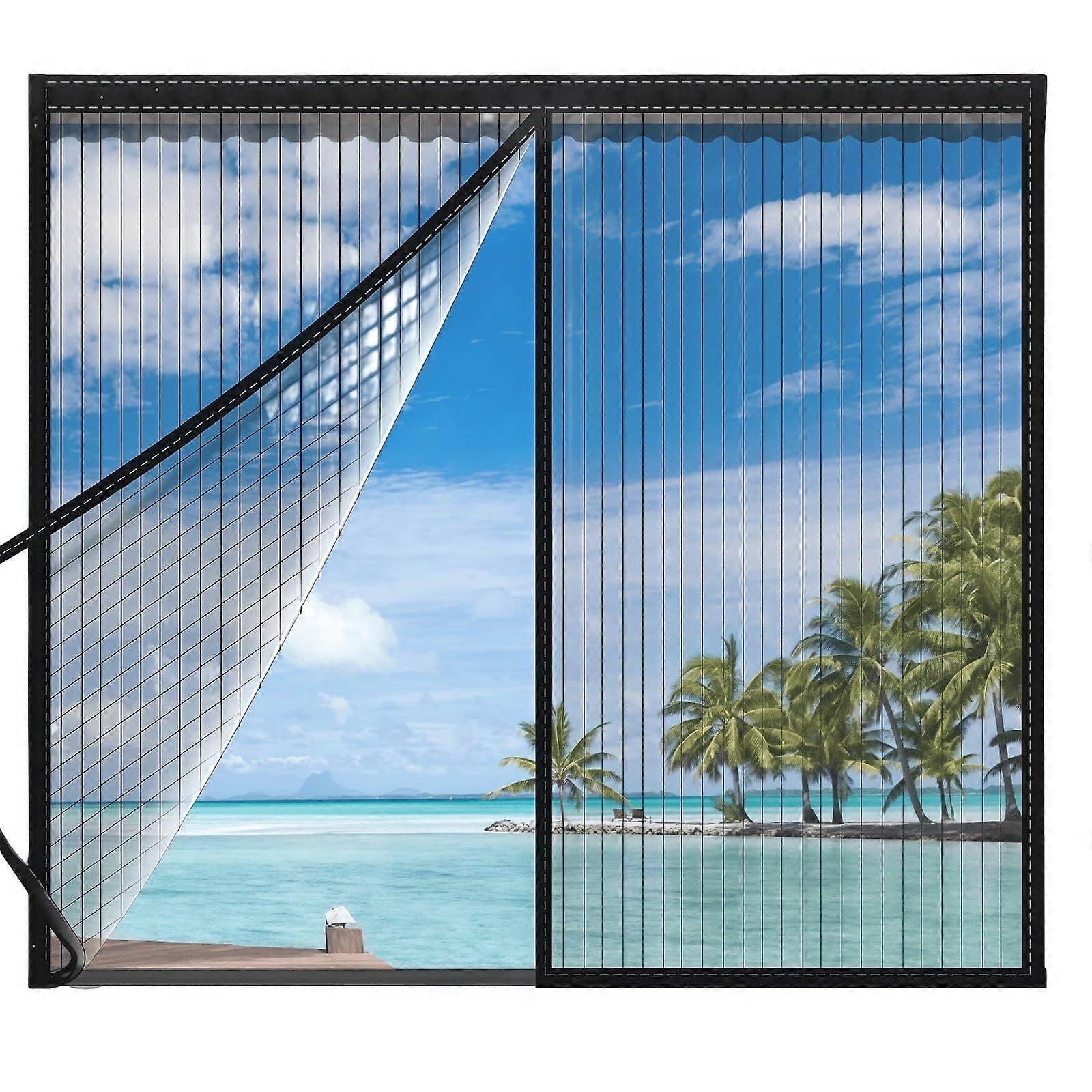 Fly screen for windows, no drilling, selfadhesive, mesh, antimosquito (100*100cm)