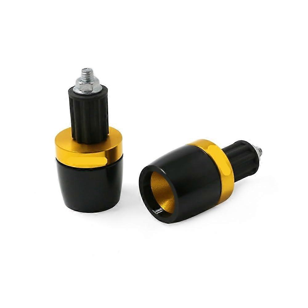For ER6F For ER6F For ER 6F 7/8' 22mm Motorcycle Handlebar Grips End Weights Bar Counterweight Cap Bar End Plug YELLOW