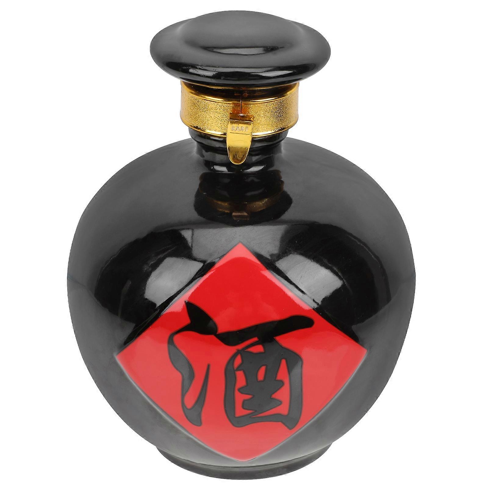 Black Ceramic for Home Decor and Storage with Elegant Minimalist Design Fits Many Occasions 7.5 Inches