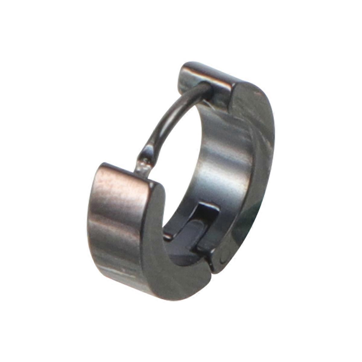 Stylish Punk Ear Clip in Black Stainless Steel for Durable Use Any Occasion 1Pc