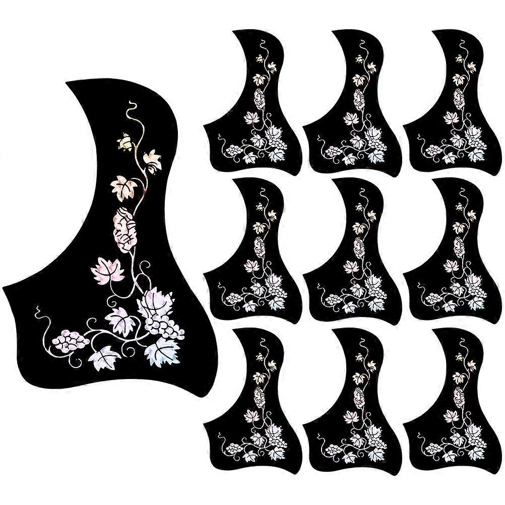 Classical Guitar Visual Guide For Beginners 10Pcs Bird Shape PVC Material Daily Use Performance