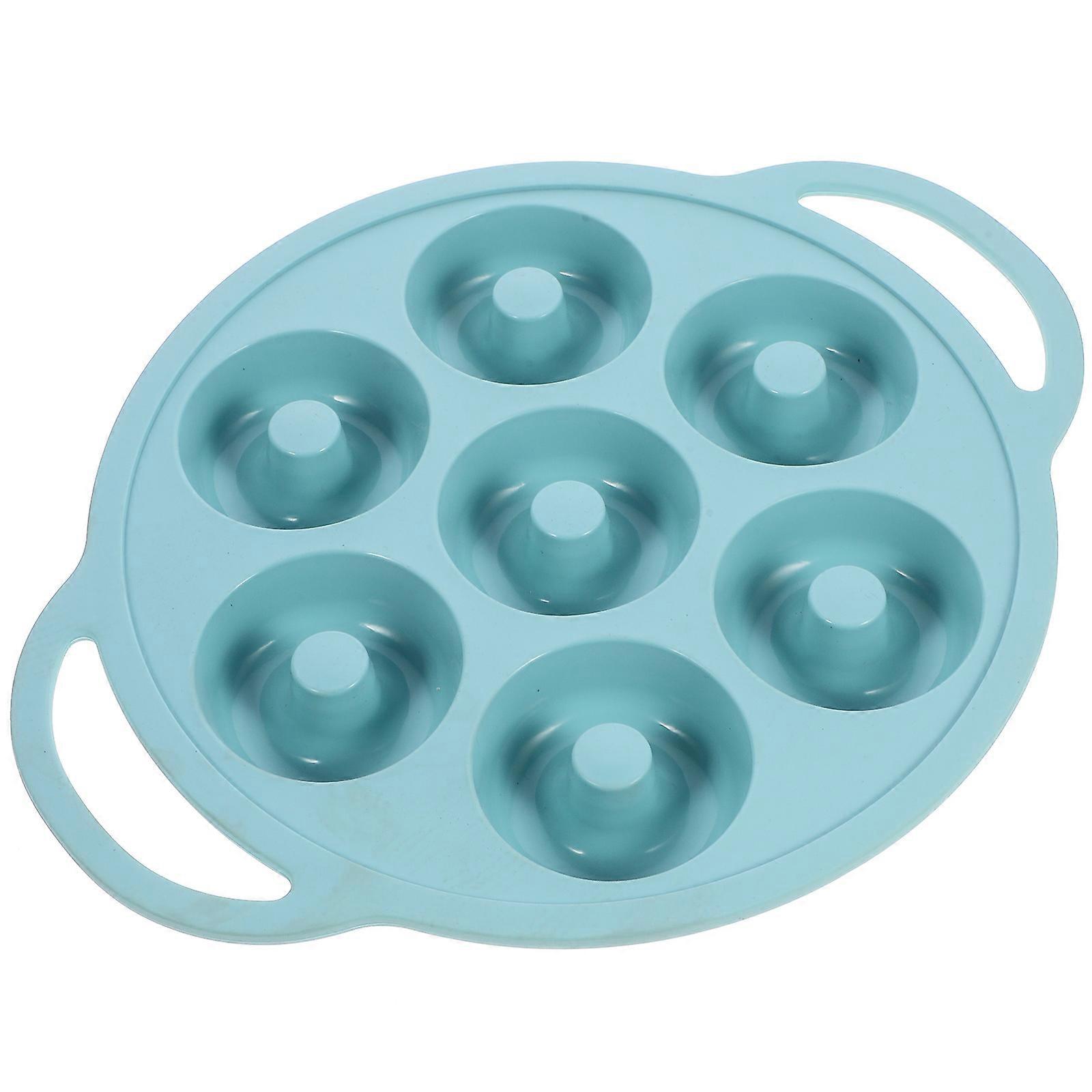 Silicone Donuts Mold Donut Shape Diy Tool Professional Cake Shop Use 31.00X25.50X2.50Cm 7-Cavity