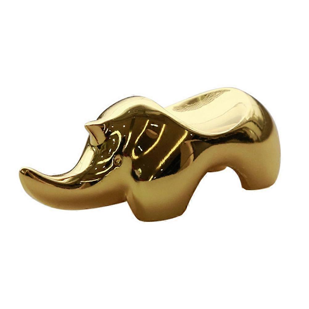 Utensil For Holding Chopsticks Zinc Alloy Chopsticks Rest Rhino Shape Home Use Golden Keep Table Clean 1Pack