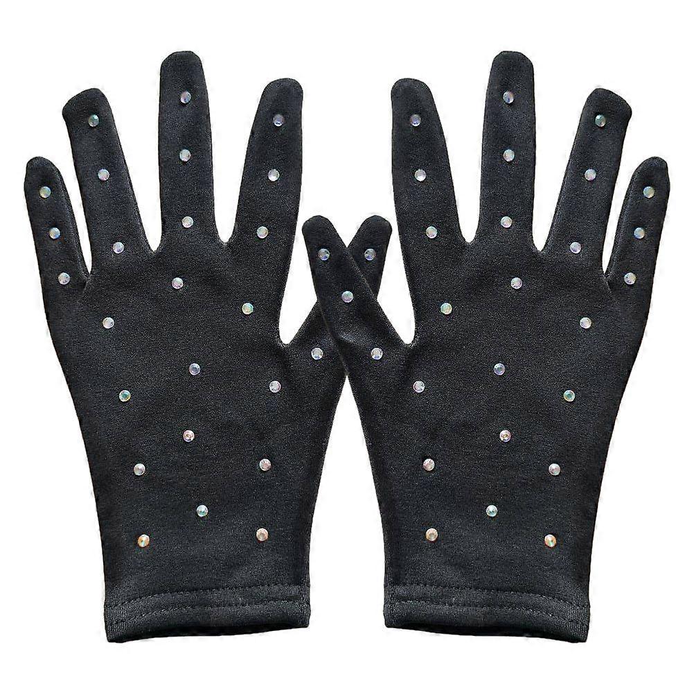 1 Pair Figure-Skating Performance Gloves Skating Gloves Stage Decorative Gloves for Skating