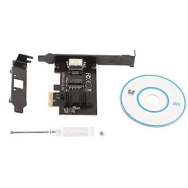 2.5G Gigabit internet card I225 V-chip good heat dissipation PCIE interface black single port Ethernet adapter for gaming.