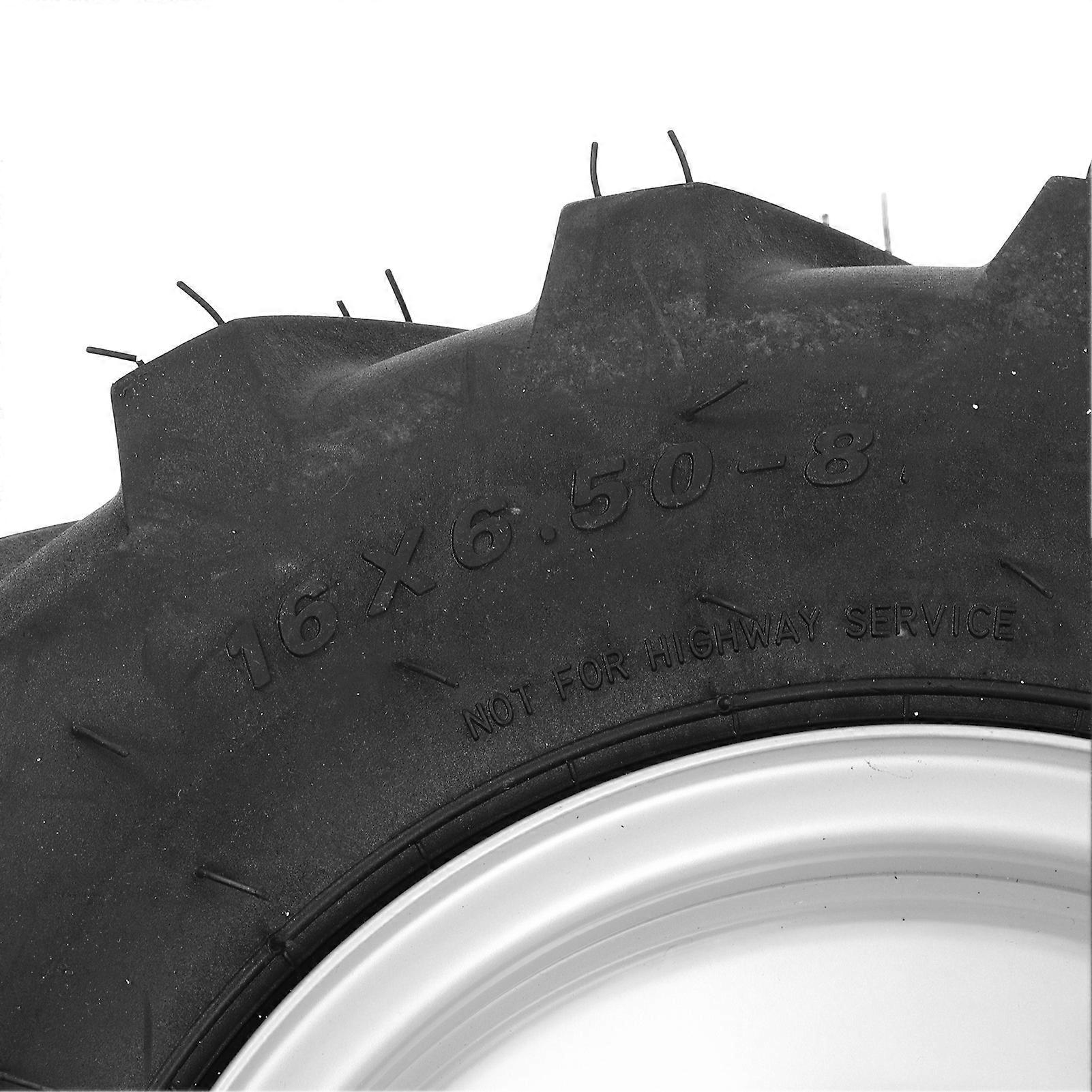 Tire with Hub 16 X 6.50‑8 Inches Integrated Installation Tire for ATV UTV Kart Farm Vehicle Lawn Mower