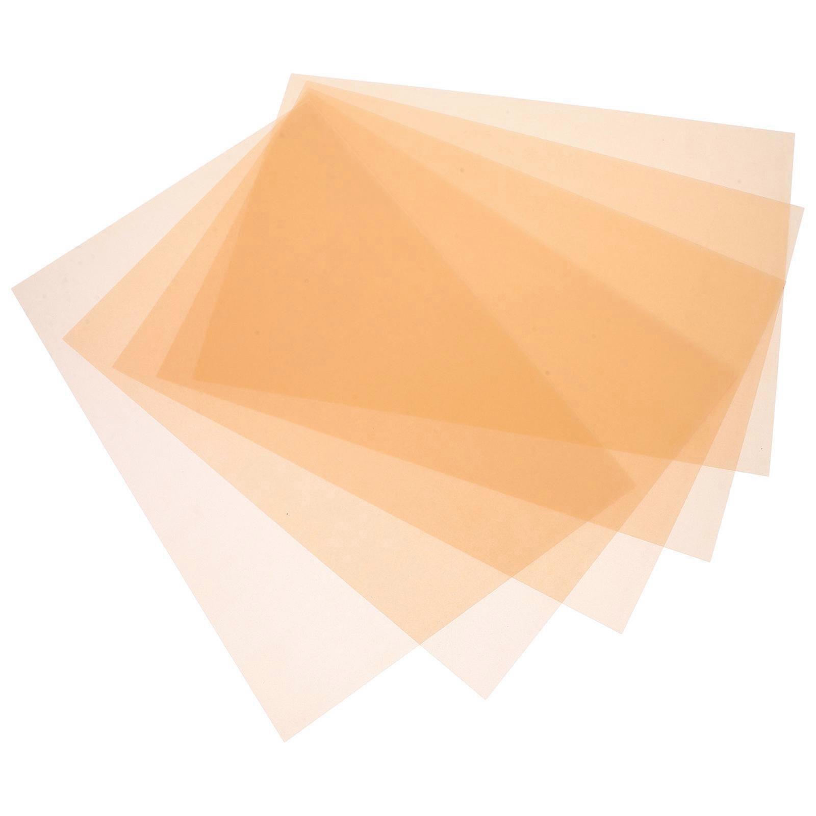 Printable Heat Shrink Sheet for DIY Crafts with Matte Finish BOPS Material Golden Color 5 Sheets