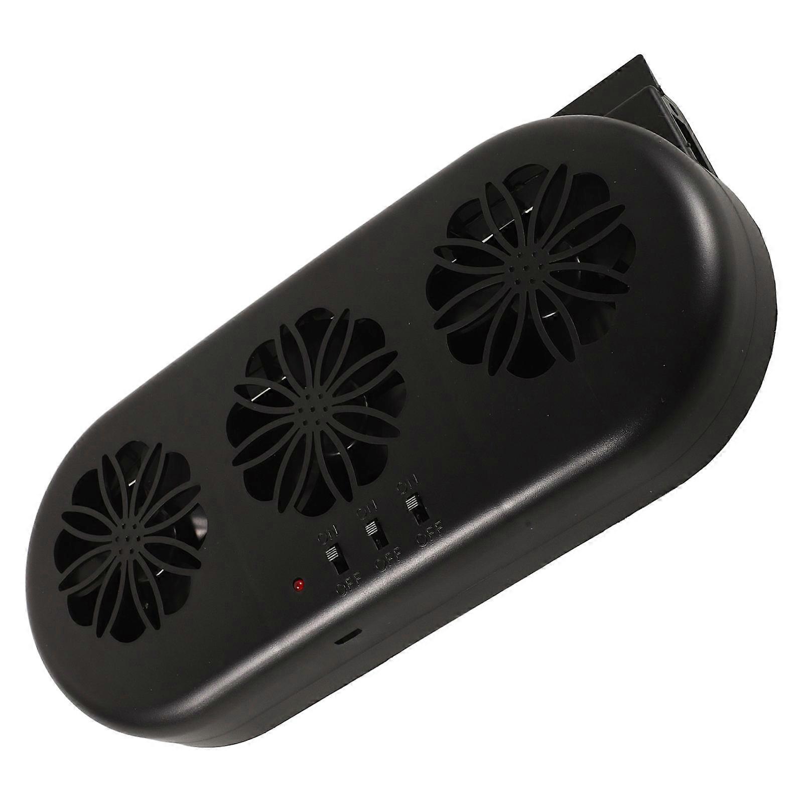 USB Car Cooler Fan for Comfortable Driving Environment with ABS Material Black Color