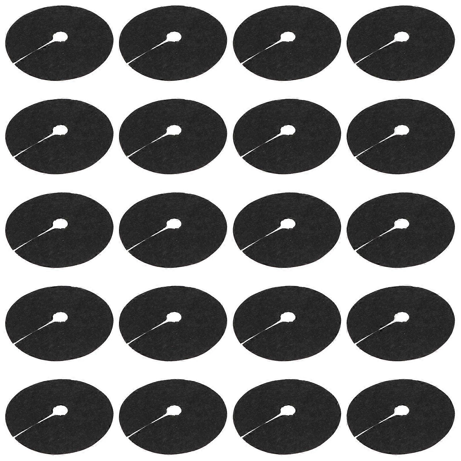 Black Nonwovens Orchard Weeding Cloth for Garden with Durable Thickened Design 20 Pieces Outer Diameter 15cm Inner 2cm