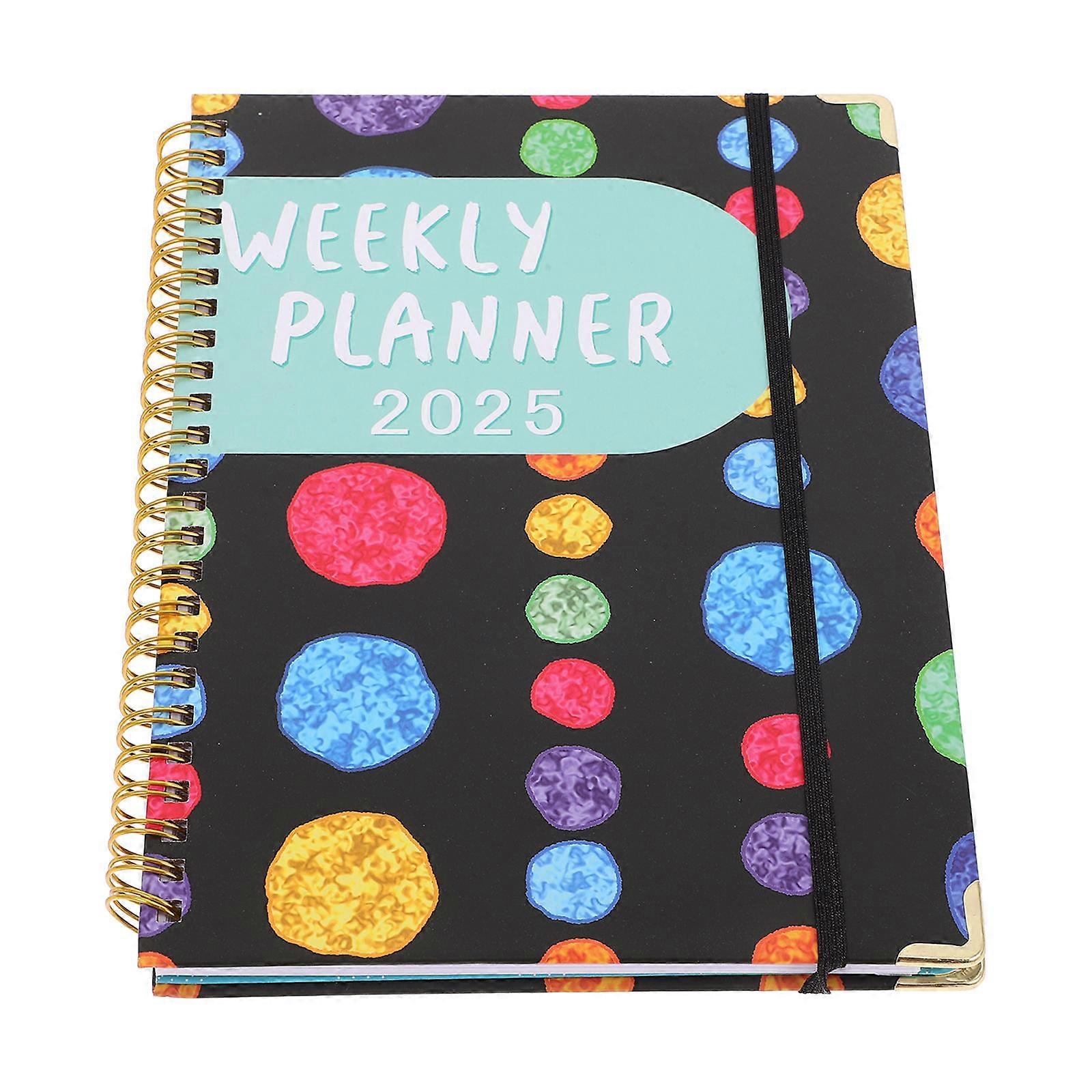 Multi Color A5 Spiral Notebook for Writing with Robust Binding and Vibrant Design 2025 Planner