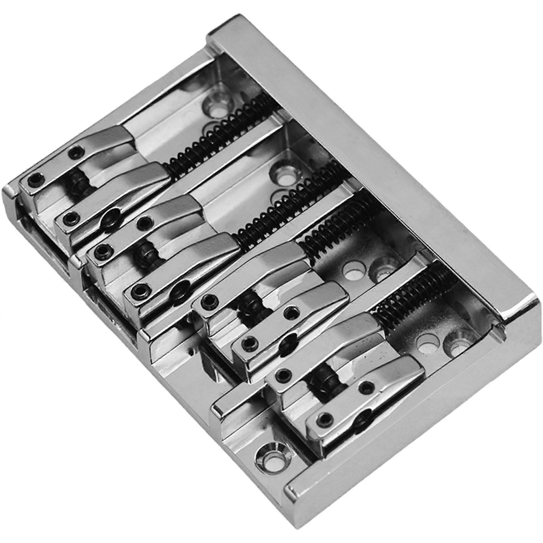 Bass Bridge, Electric Bass Strings 4, Metal Bass Bridge 4 String Spacing Adjustment, Bass Strings 4
