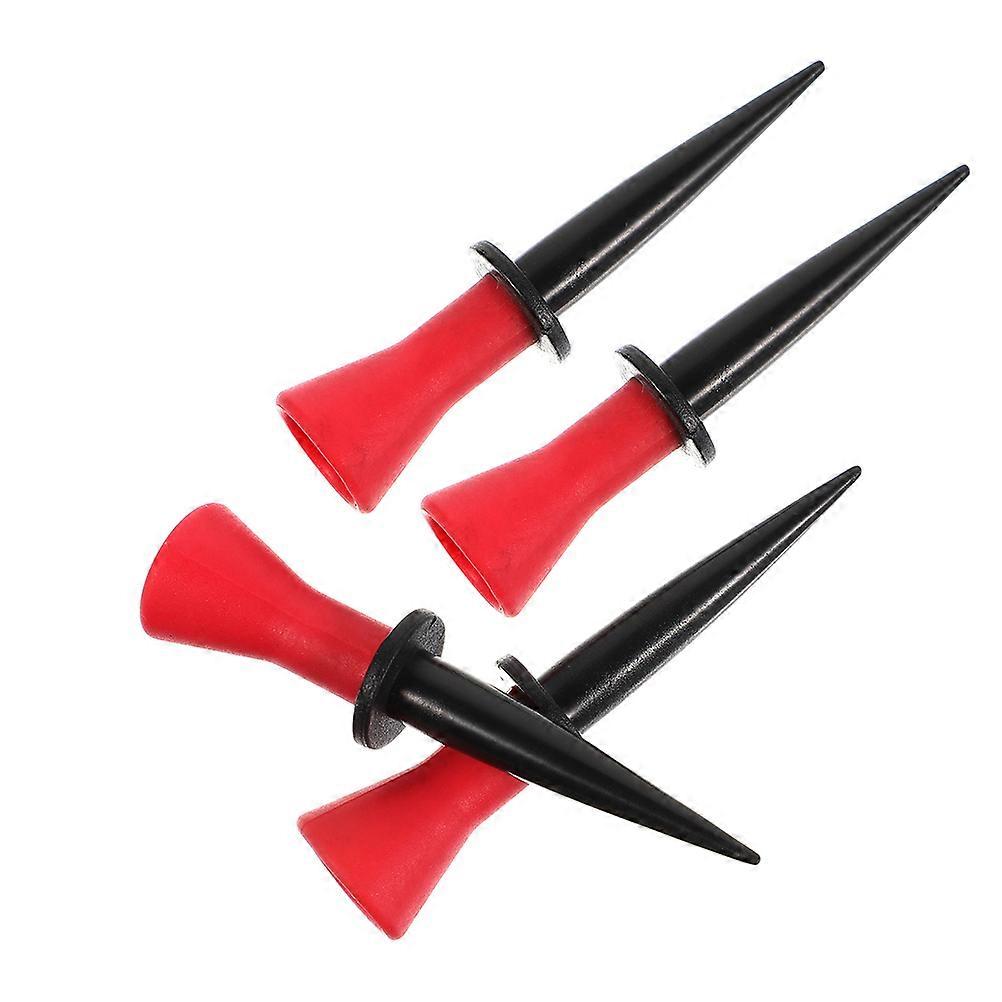 Red Golf Ball Stand Rack Made of Durable Rubber for Outdoor Use Lightweight and Easy to Carry 4pcs
