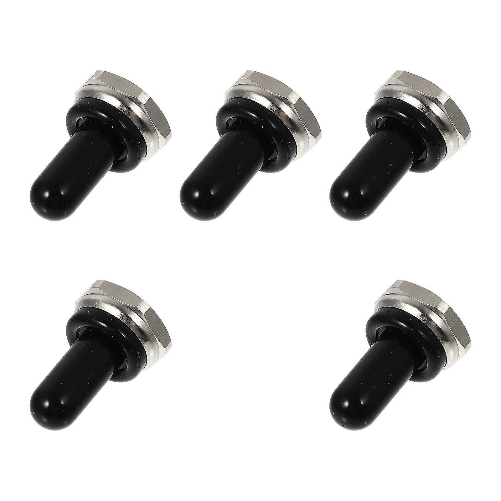 Waterproof Safety Covers 5Set For Electrical Applications Designed For Switch Button Heads Made From Rubber