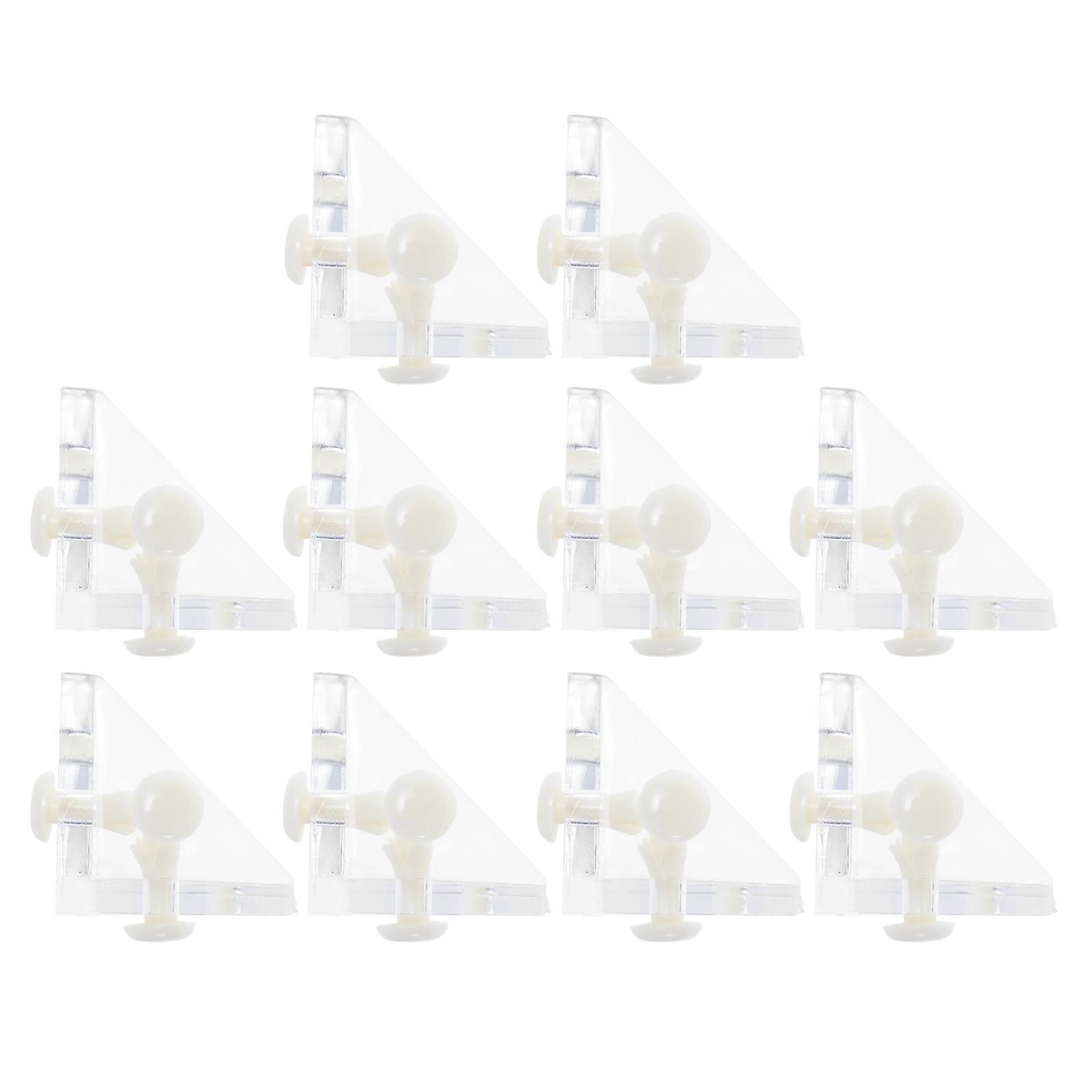 Transparent Acrylic Decorative Corner Brackets for Home Display Ideal for Jewelry and Accessories 10 Sets