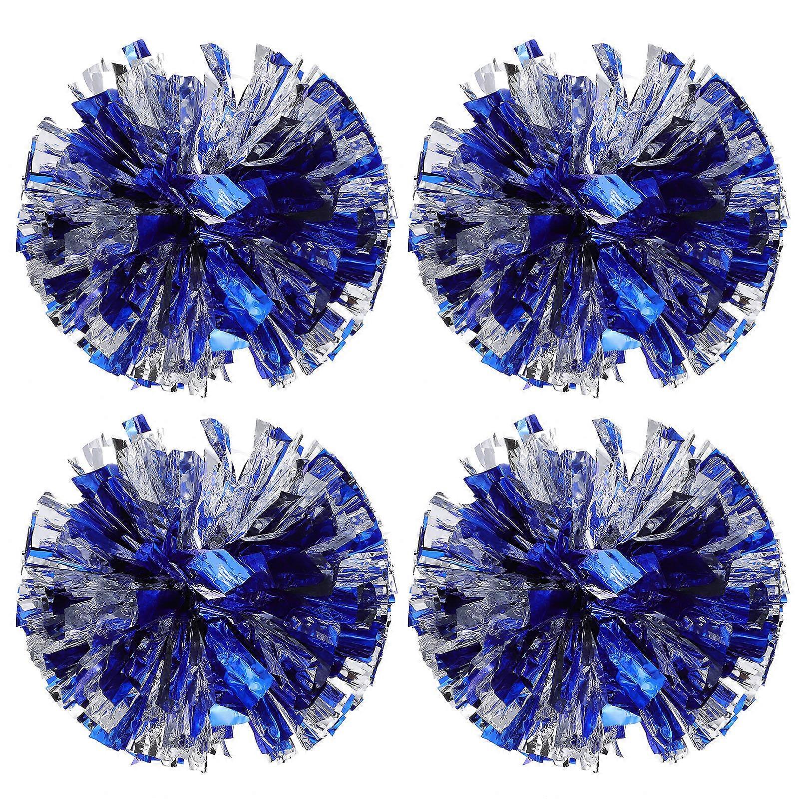 Glitter Cheer Poms 4Pcs Cheerleading Floral Props Perfect For Sporting Events And Stage Performances