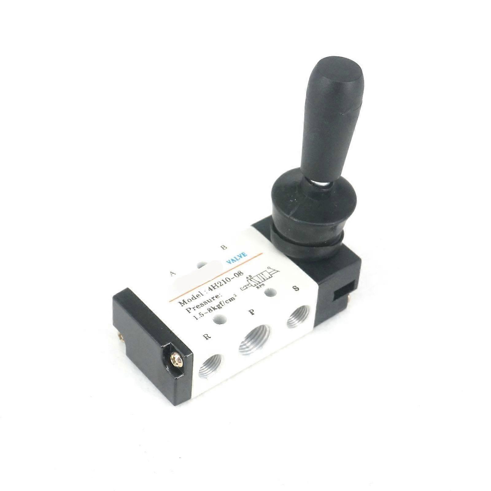 5 Port 2 Position G1/4 Inch Manual Lever Operated Pneumatic Control Valve 4H21008 Hand Lever Valve 1Pc