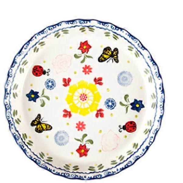 תבנית אפייה גדולה צלחת פיצה קרמיקה