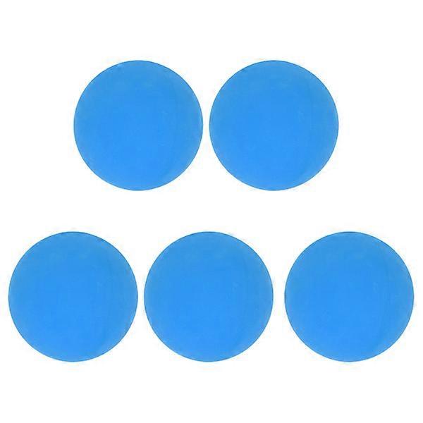 5pcs 6cm bouncy ball Safe Environmentally friendly Rubber Portable Hand training ball Wall ball for children for swimming pools Beaches Blue