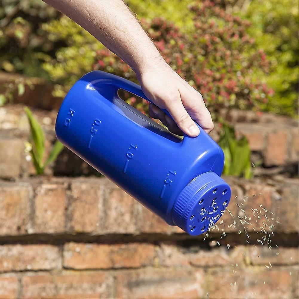 Insect Repellent Fertilizer Plant Holder Seeder Grass Vegetable Manual PE Adjustable Hole Size Gardening Lawn Seeds Spreader