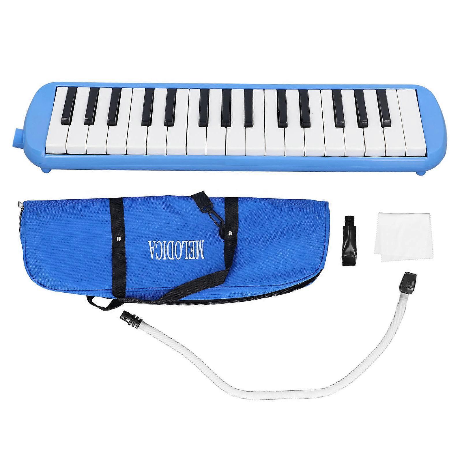 32 Keys Mouth Melodica with Mouthpiece and Blowpipe Keyboard Organ Playing Musical Instruments for Students Beginners