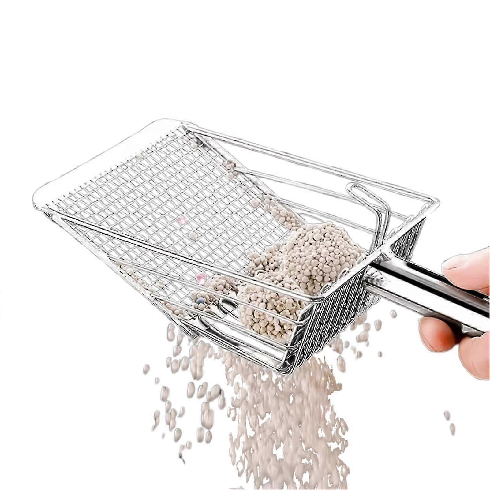 Heavy Duty Cat Litter Scoop with Ergonomic Handle - UK Designed for Easy Sifting