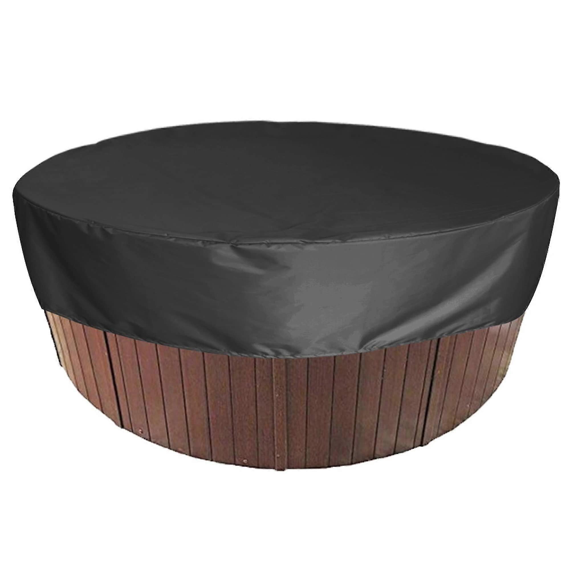 Rund badtunna täcker vattentät Anti-uv Spa Badtunna Protector Canopy Utomhuspool Pool Dammskydd för badtunnor