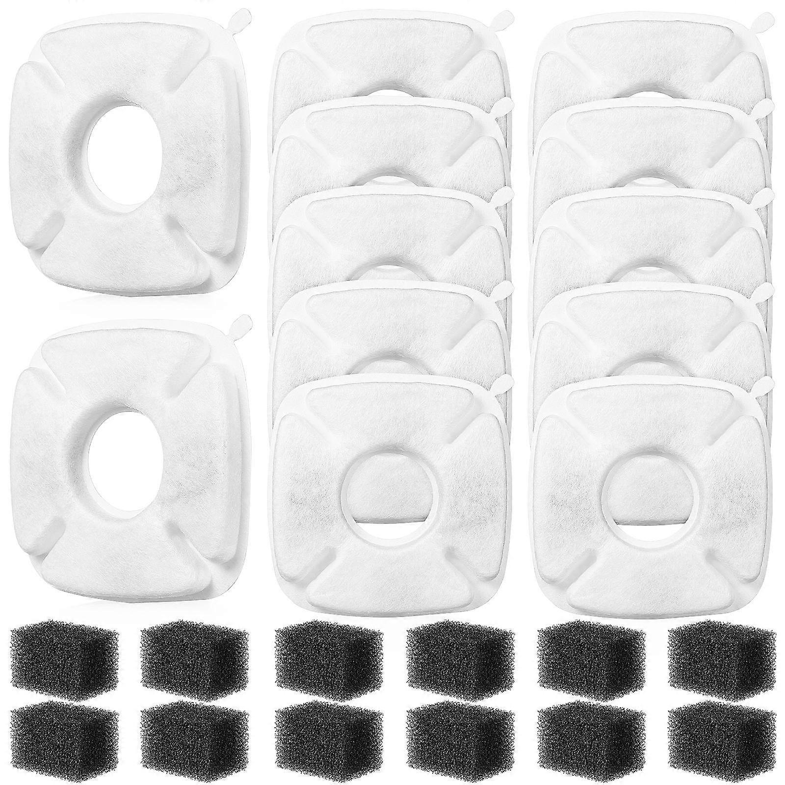 Cat Fountain Filter Replacement Pet Water Dispenser Filters For Daily Use Non-Woven Fabric Efficient Filtration 12 Sets