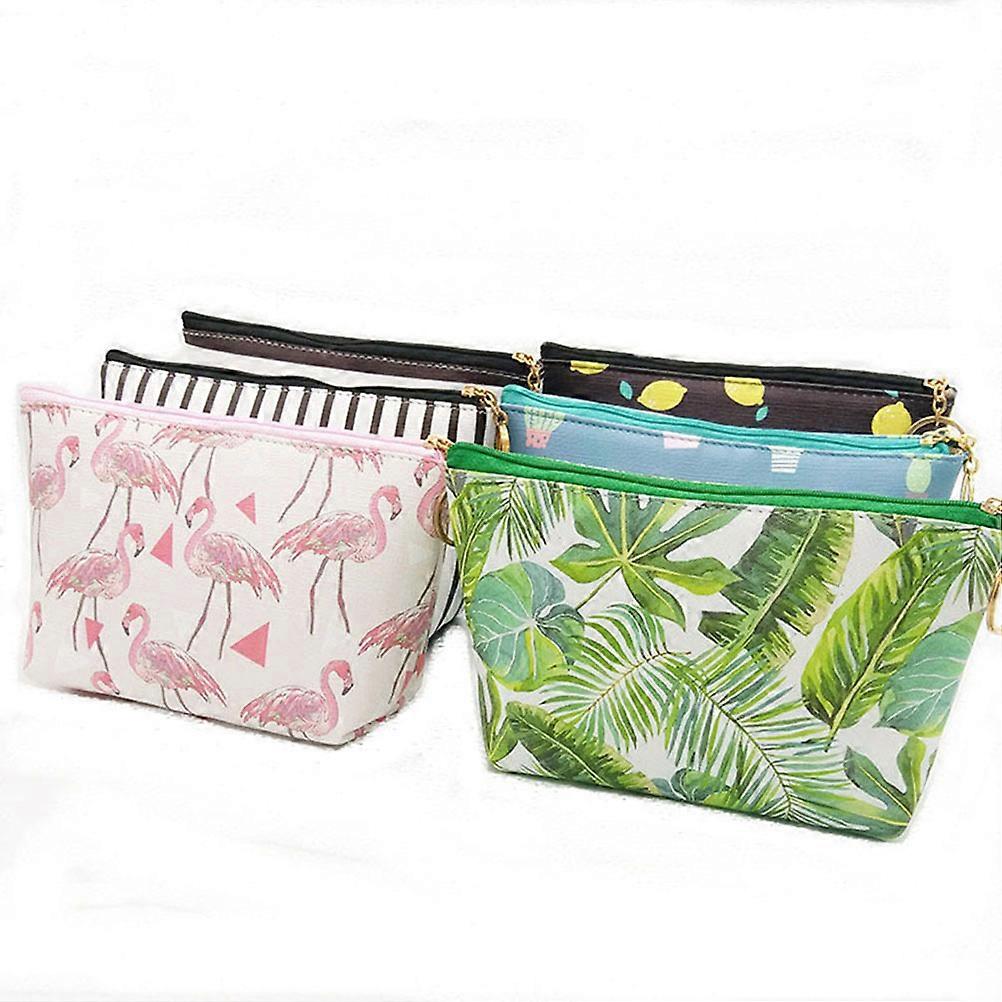 Portable Makeup Bag, Sturdy PU Toiletry Holder, Secure Zippered Design