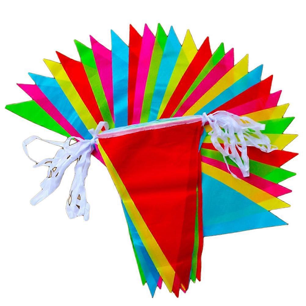 Triangle Banner Garland for Festive Party Decorations, Creates Joyful Atmosphere