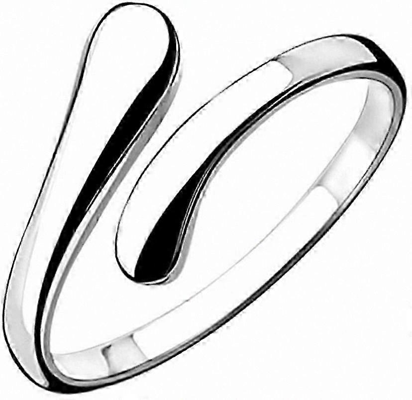 Adjustable Open Ring in 925 Sterling Silver for Women
