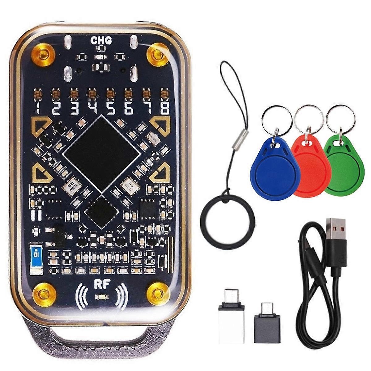 Chameleon Ultra Émulateur de carte à puce Lecteur RFID + 3xUID Porte-clés