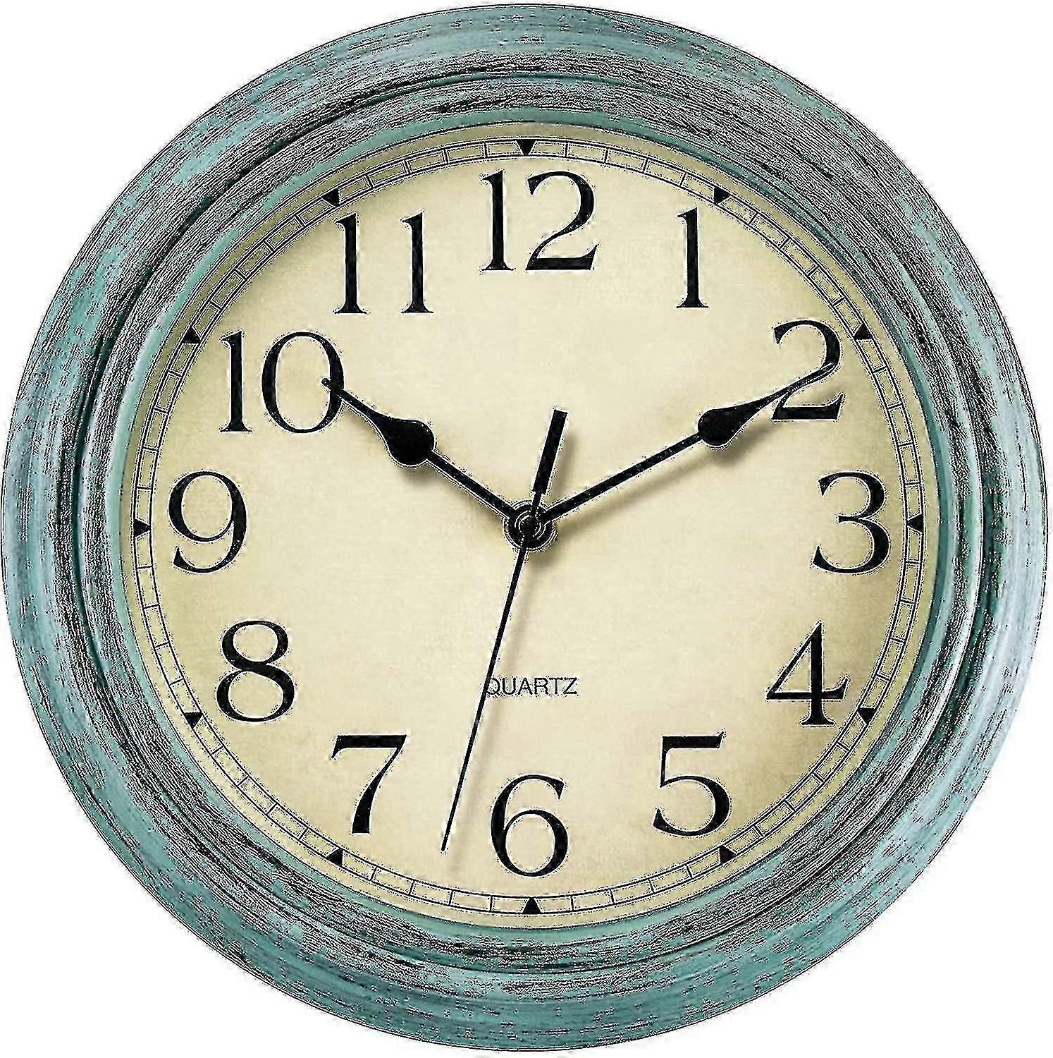 Silent No Tick Ro Retro Quartz Clock Wall Clock (12 Inches) 0619