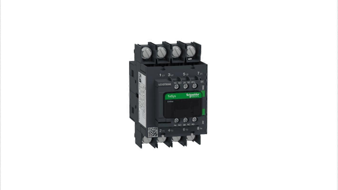 Schneider Contactor 24v Coil 80a 4-pole Lc1dt80a6bbe