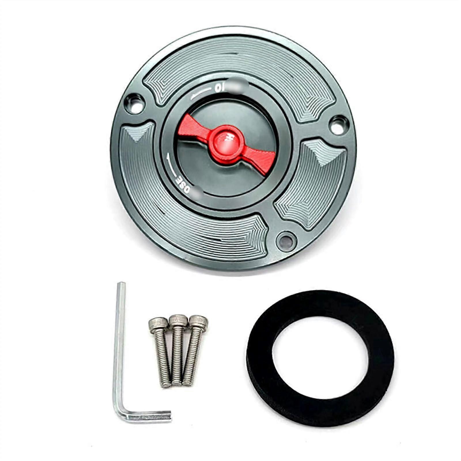 Haltergriff For BMW R1200R R1200RT R1200SE R1200GS Adventure Keyless Quick Release Gray Motorcycle Oil Tank Cap Cover