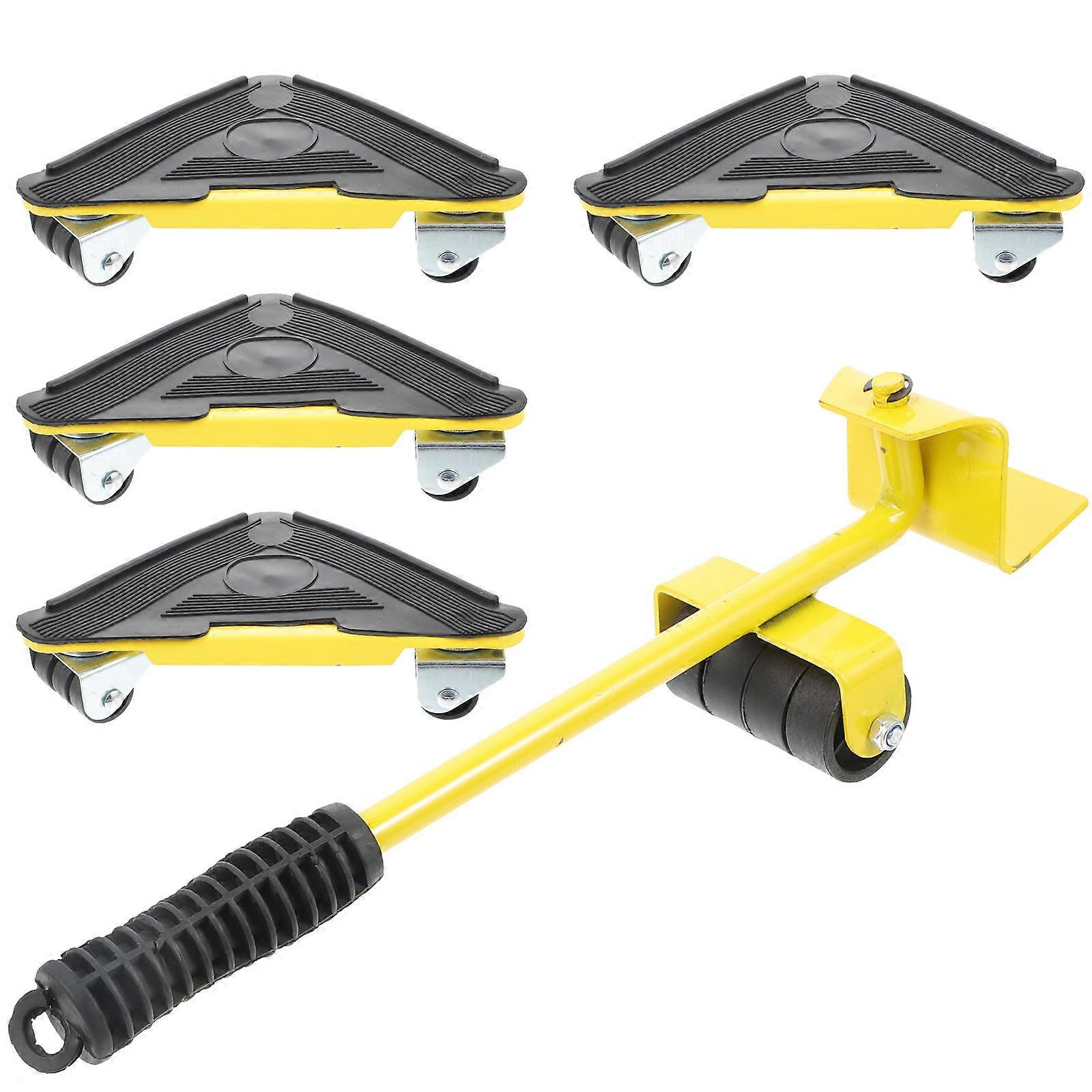 Yellow Furniture Moving Wheel Set with ABS and Iron Material for Home Use 1 Set
