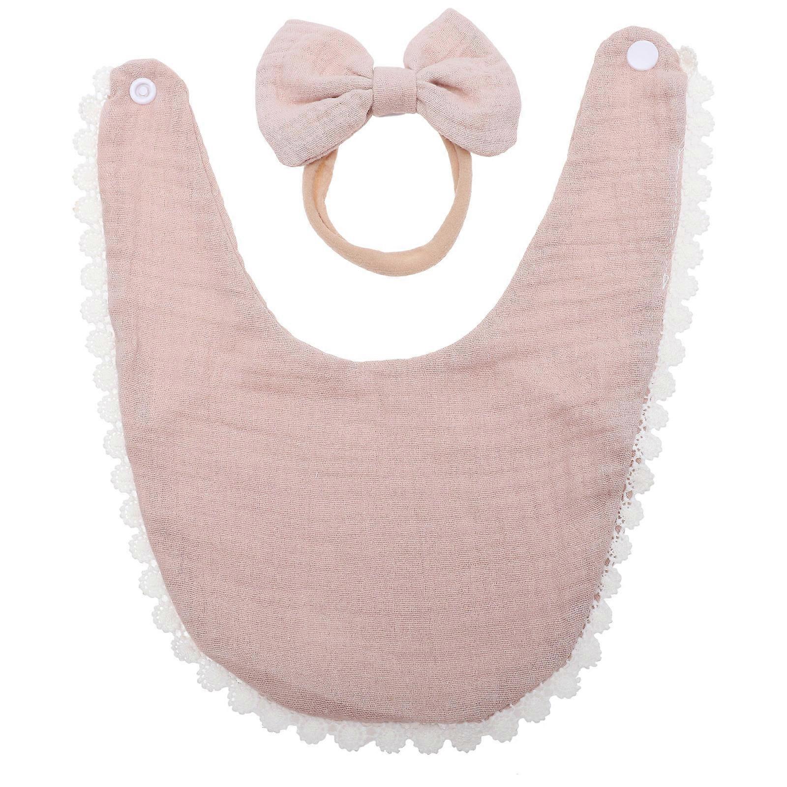 Saliva Absorbent Infant Bibs Suitable For Mealtime Made Of Cotton In 24x21.5cm Size 1 Set