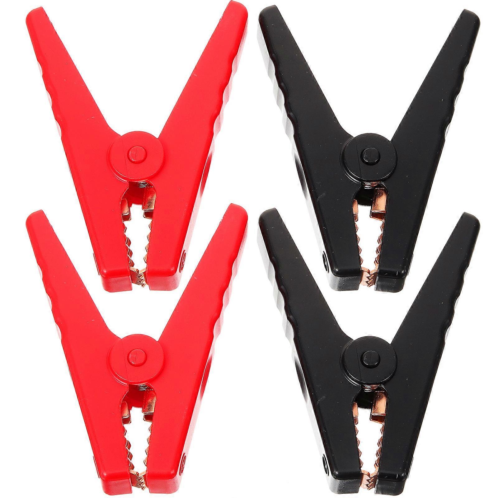 Jumper Cable Clamps Battery Jumper Cable Clamp for Car Use 4Pcs Assorted Color