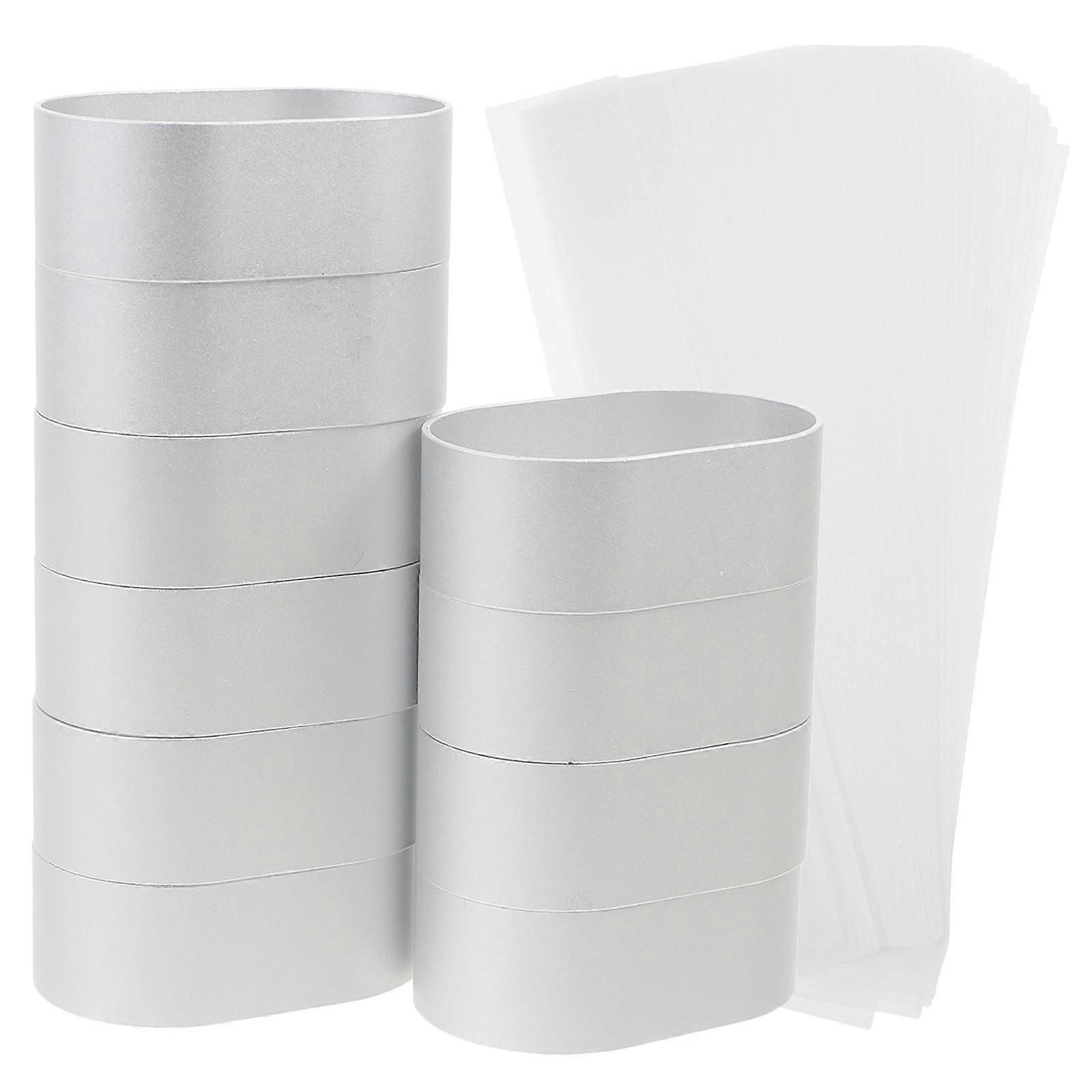 Oval Cake Ring with Non Stick Surface, High Temperature Resistant Baking Mold for Cheesecake and Desserts, Includes Parchment Wrappers for Easy