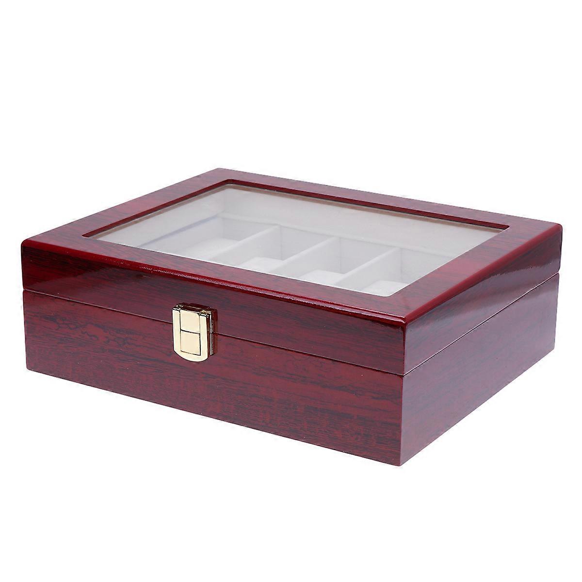 Practical Watch Holder Organizer For Dressing Table Office Desk In Brown Color 1Pack