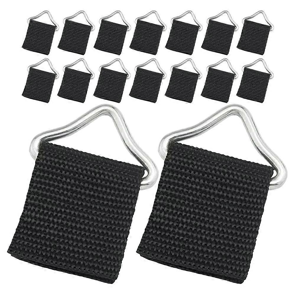 Replacement Trampoline Buckles Triangular Buckles Outdoor Activities Trampoline Mesh Surface Simple Design 4.60X2.70X0.45CM Metal and Cloth 25 Sets