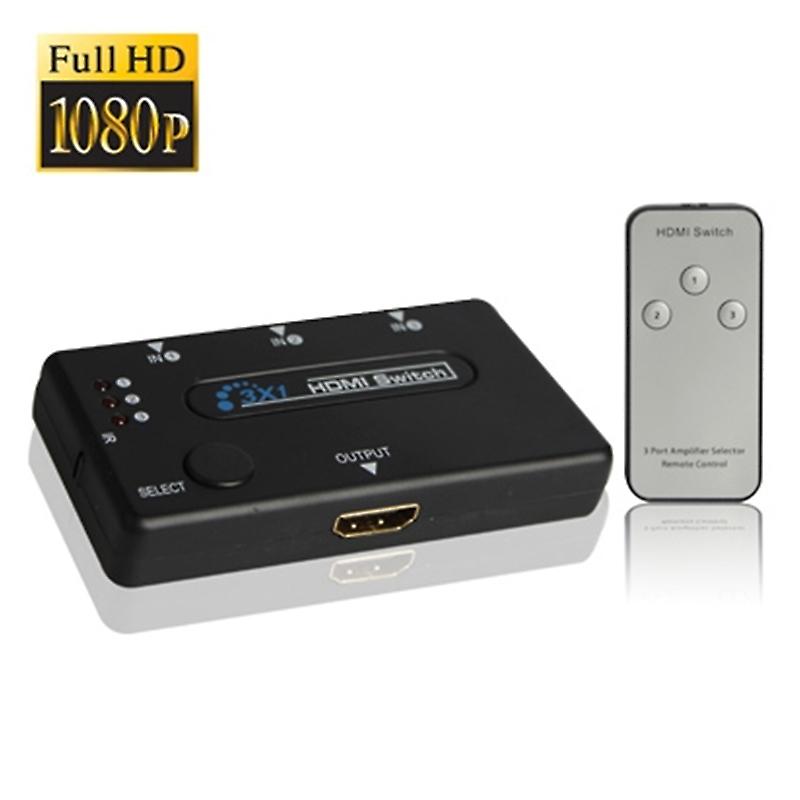 3 Port Amplifier 1080P HDMI Switch