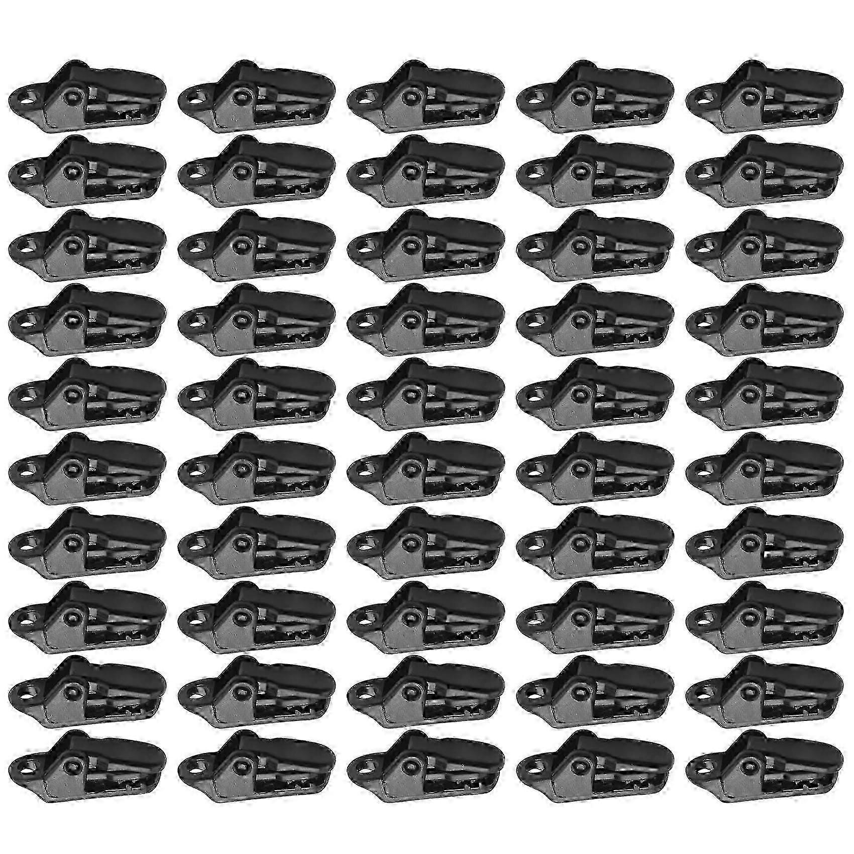 50 قطع مقاطع قماش القنب الشراع يؤمن المشبك مع قبضة قفل قوية للتخييم في الهواء الطلق ، خيمة ، المظلة ، لافتة تشديد الأجهزة كيت