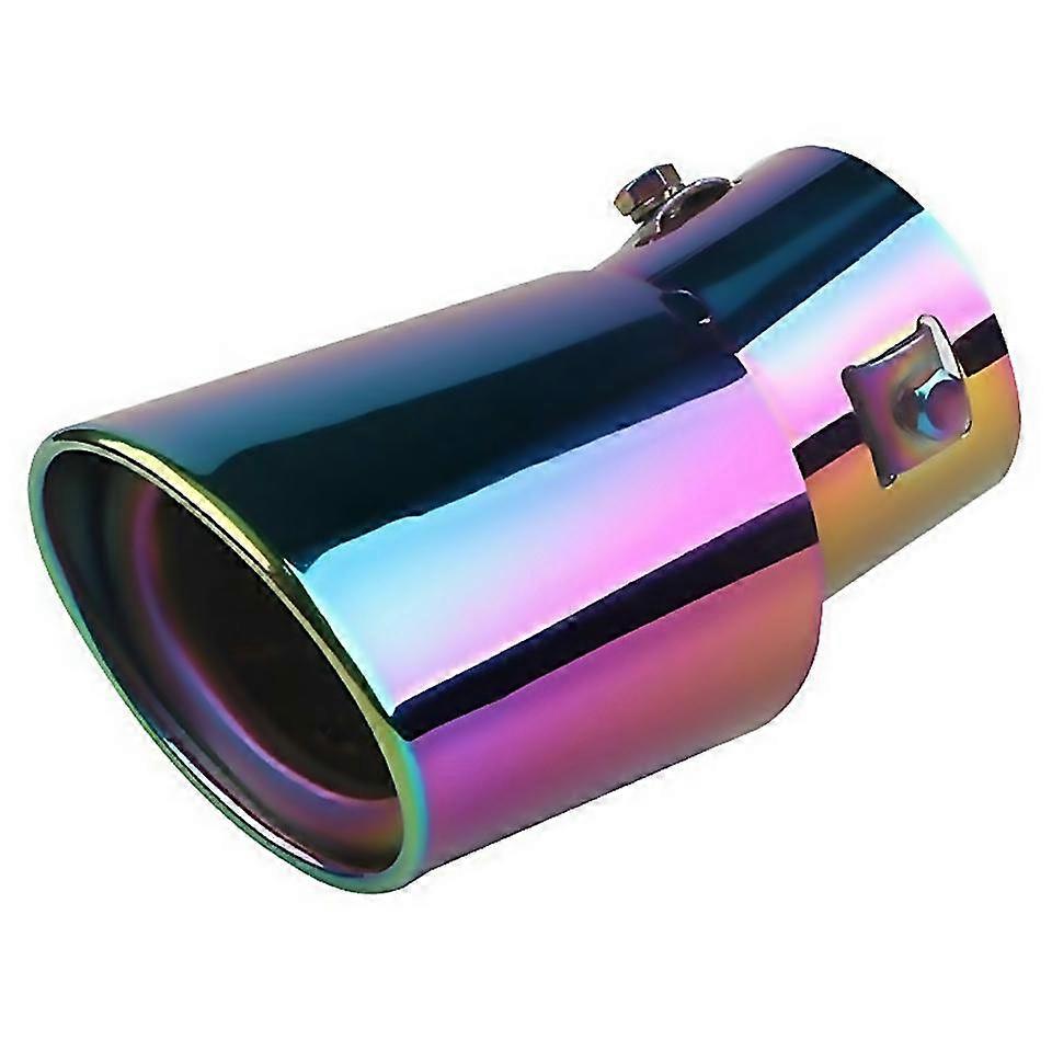 For car multicolor round bend exhaust tail muffler tip pipe universal