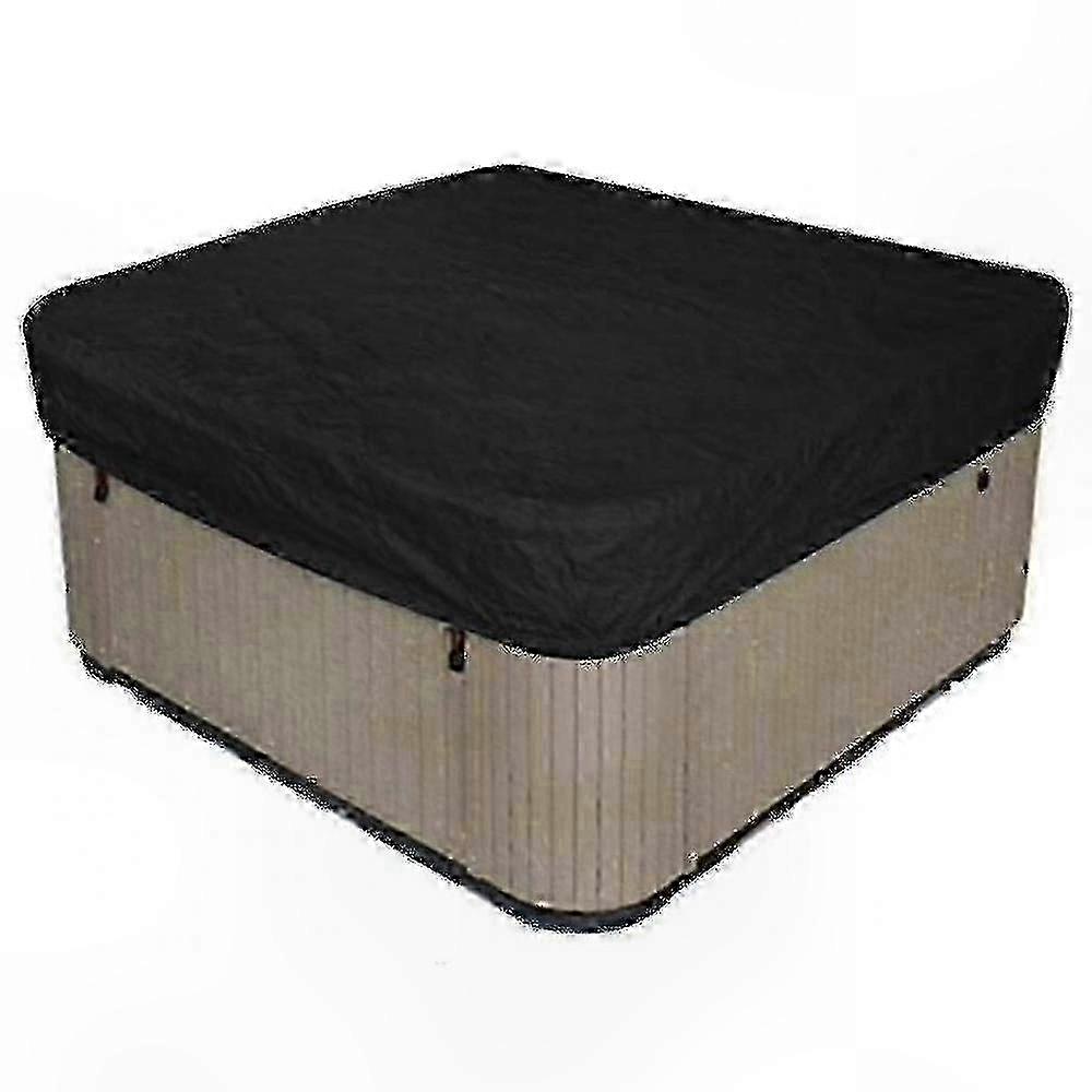 Copertura quadrata impermeabile per vasca idromassaggio realizzata in poliestere resistente per uso esterno