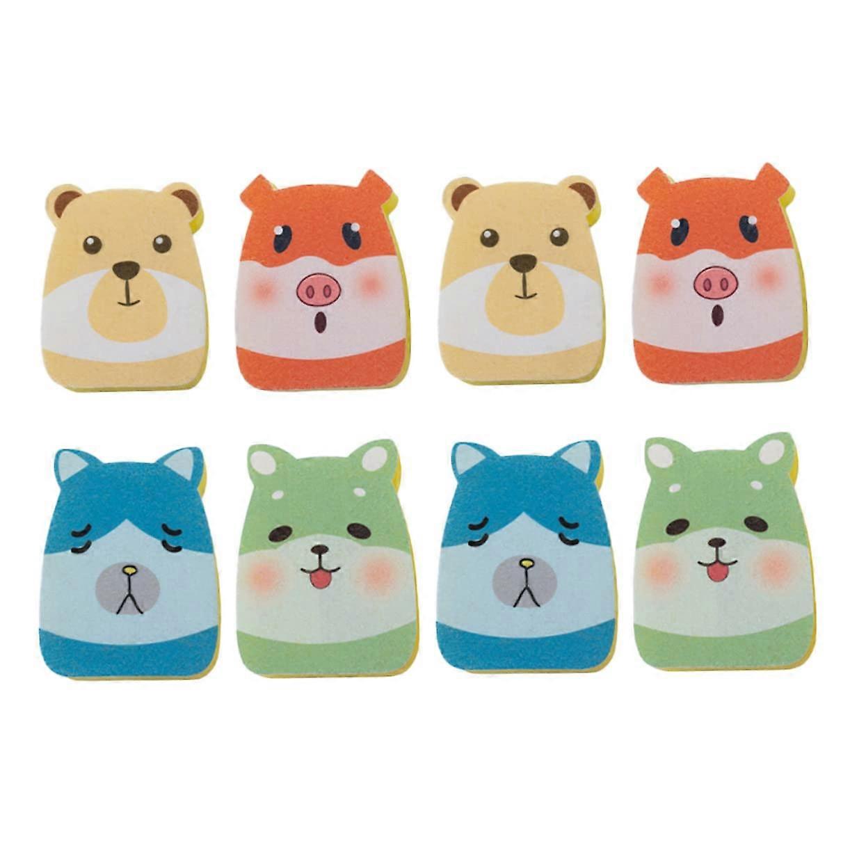 8pcs Eco-Friendly Dish Sponges for Washing Up, Random Style Kitchen Cleaning Bundle, Soft Material, Durable Household Use