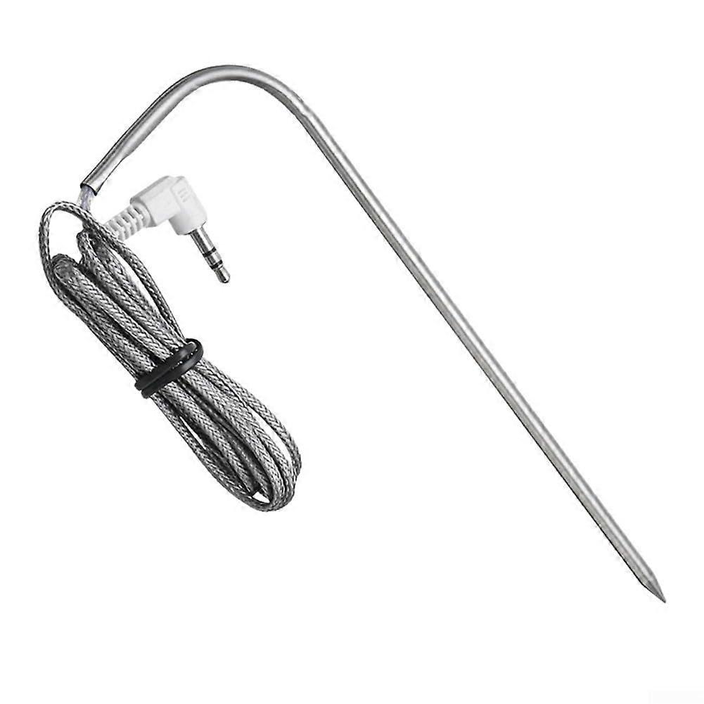 Grill Temperature Sensor Replacement Digital Meat Probe Thermometer PT1000 Stainless Steel Compatible With Traeger BBQ Grills