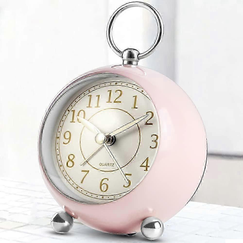 Silent Alarm Clock Non Ticking Bedside Clocks Battery Operated Table Clocks for Bedroom Easy to Read Set Night Light Function